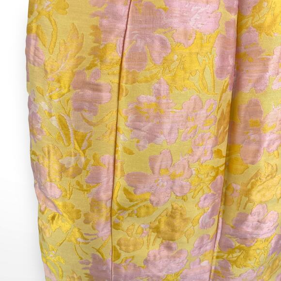 Badgley Mischka Yellow and Pink Midi Dress - Picture 7 of 14